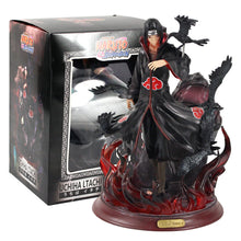 Load image into Gallery viewer, 25cm Naruto Shippuden Figures Itachi Uchiha with Crows Akatsuki Suit Anime Collectible Model Toy