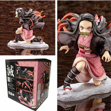 Load image into Gallery viewer, 15cm Anime Figurine Demon Slayer Kimetsu no Yaiba Kamado Nezuko Figure PVC Model toys Japan Comic character Change face Nezuko