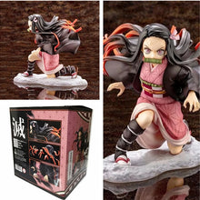 Load image into Gallery viewer, 15cm Anime Figurine Demon Slayer Kimetsu no Yaiba Kamado Nezuko Figure PVC Model toys Japan Comic character Change face Nezuko