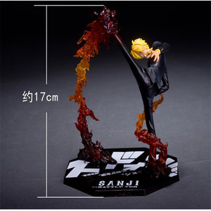 17cm Anime One Piece Sanji PVC Action  Collection Figure Model