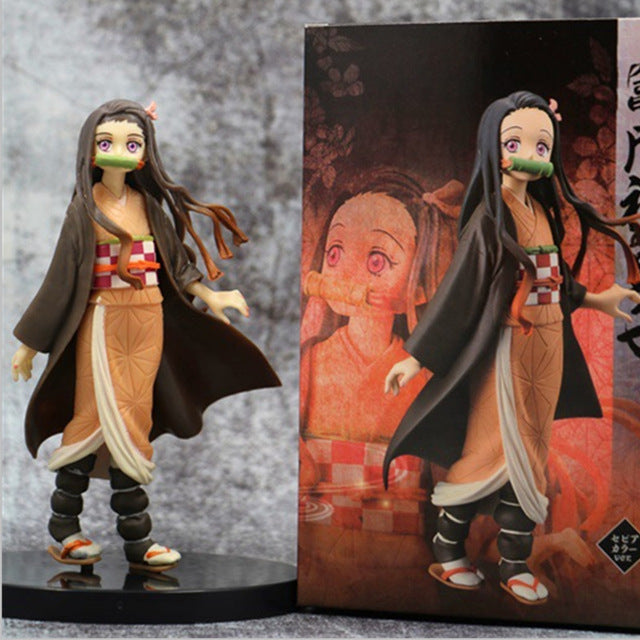 Demon Slayer Kimetsu no Yaiba anime Figure Nezuko Kamado Action Figure Model toys